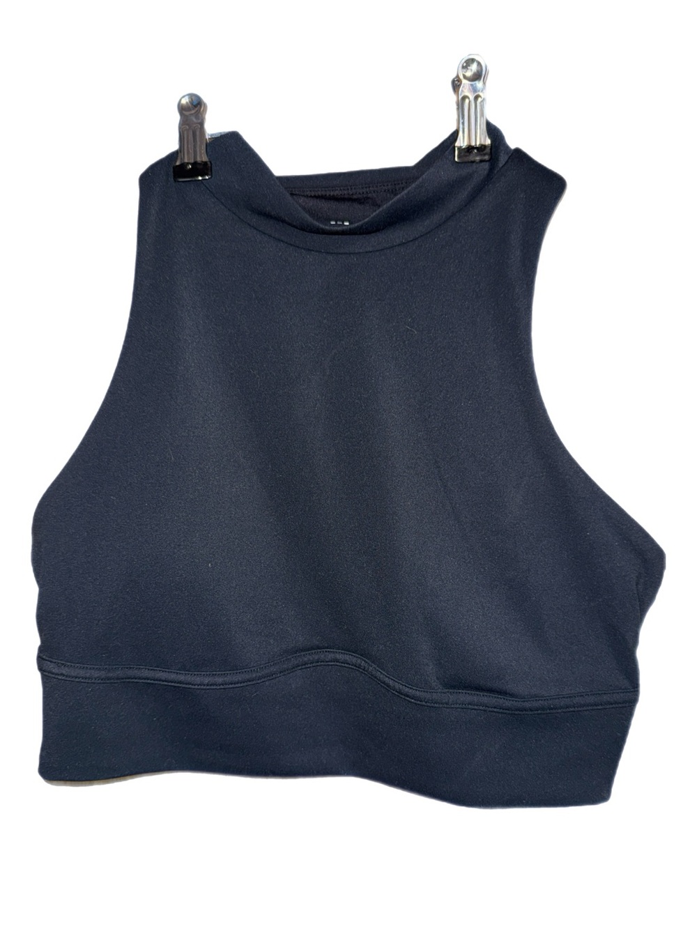 All in Motion - Black High‑Neck‎ Cutout Athletic Crop Top – Size Medium